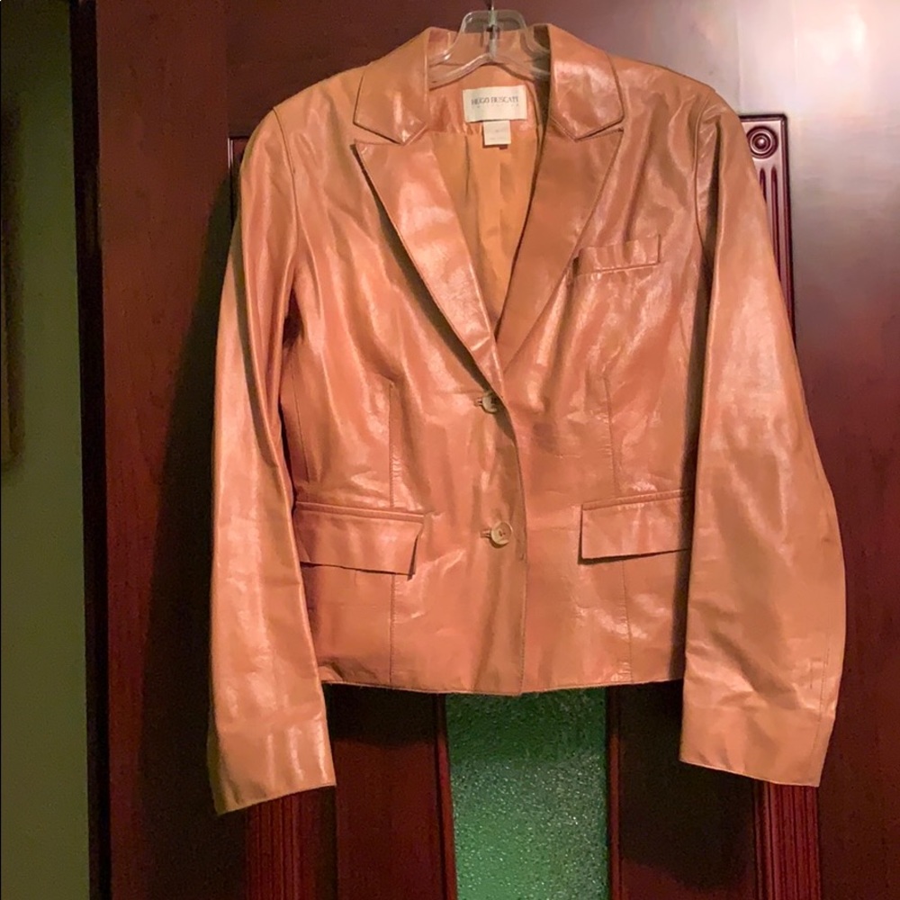 Leather Fall/Spring Jacket - image 1